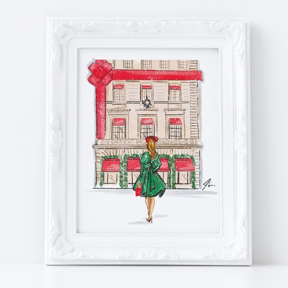 Cartier Christmas Art Print Melsy s Illustrations