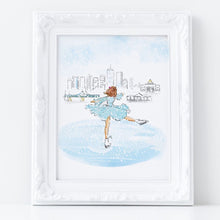 Skating in the City Art Print