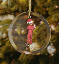 (Personalized) My Little Gift (Boy) Glass Ornament