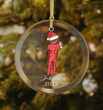 (Personalized) My Little Gift (Boy) Glass Ornament