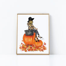 Pumpkin Girl Art Print