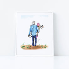 Semi-Custom My Soccer Girl - Daughter Art Print