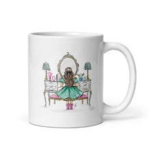 Emerald Elegance Vanity Brunette Mug