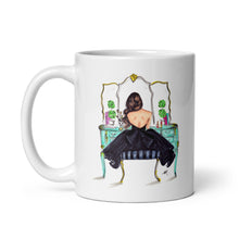 Turquoise Vanity Brunette Mug