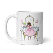 Light Blue Vanity Brunette Mug