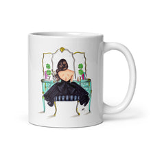 Turquoise Vanity Brunette Mug