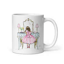 Light Blue Vanity Brunette Mug