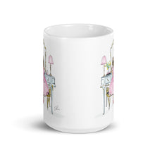 Light Blue Vanity Brunette Mug