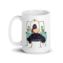 Turquoise Vanity Brunette Mug