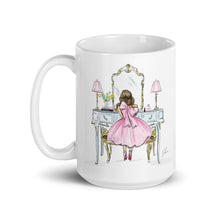 Light Blue Vanity Brunette Mug