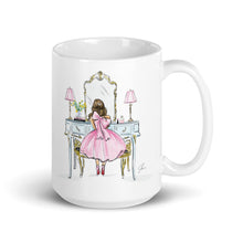 Light Blue Vanity Brunette Mug