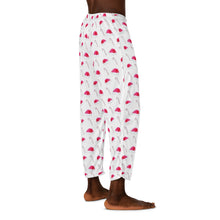 Men's Candy Cane and Santa Hats Pajama Pants