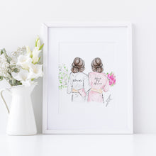 Bridal Gals Art Print