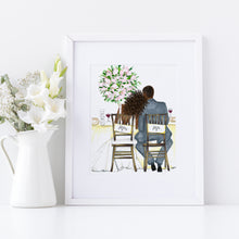 The Bride and Groom Illustration