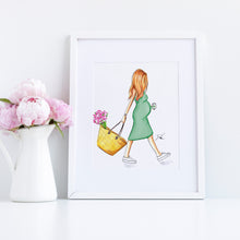Customizable The Baby Bump Art Print