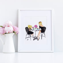 Customizable Mother & Daughter Brunch Art Print