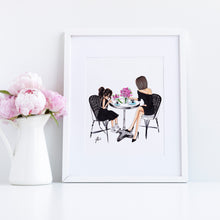 Customizable Mother & Daughter Brunch Art Print