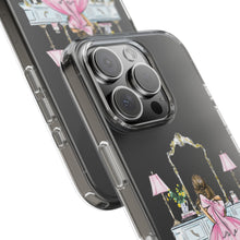 Light Blue Vanity Clear Impact-Resistant Phone Case