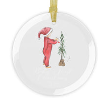 Baby's First Christmas (Light) Glass Ornament