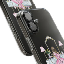 Light Blue Vanity Clear Impact-Resistant Phone Case