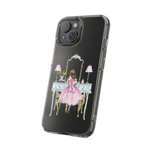 Light Blue Vanity Clear Impact-Resistant Phone Case