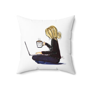Late Night (Blonde) Pillow