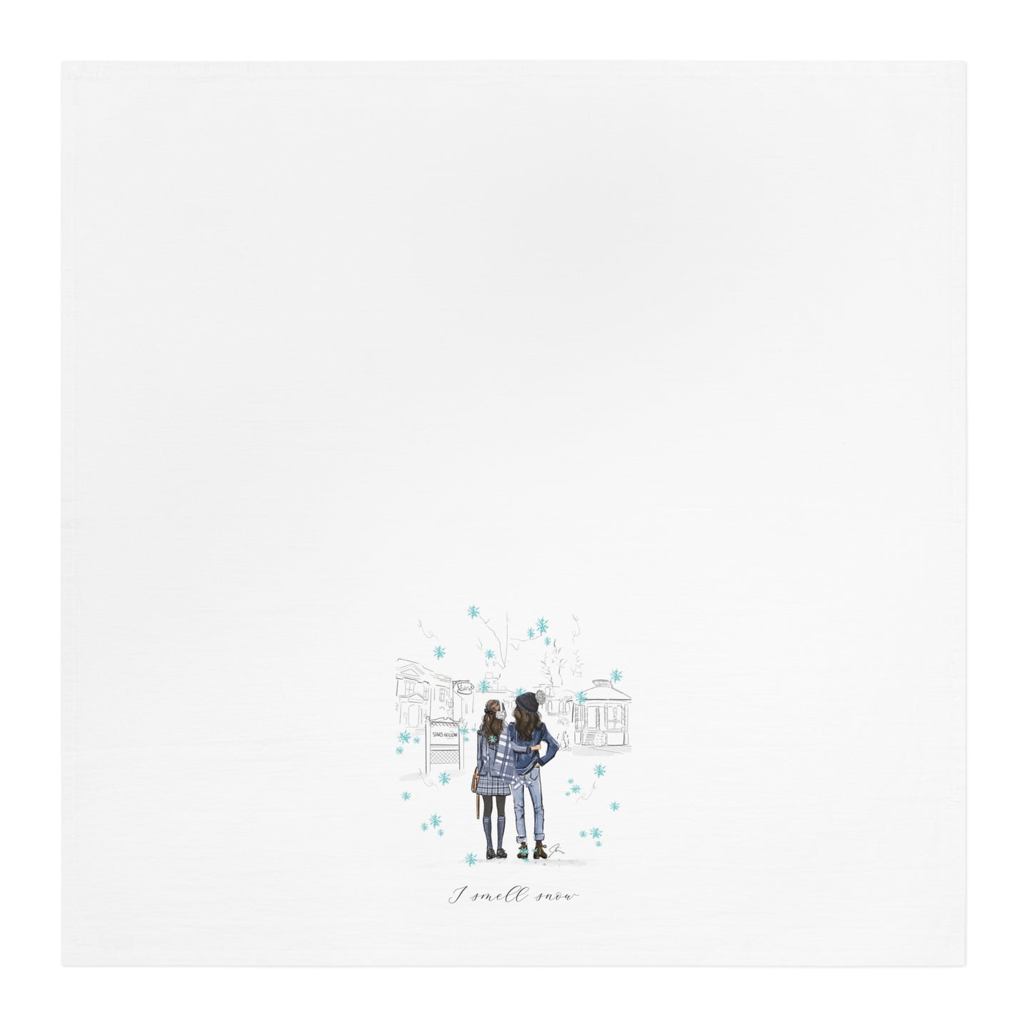 I Smell Snow Tea Towel