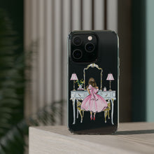 Light Blue Vanity Clear Impact-Resistant Phone Case