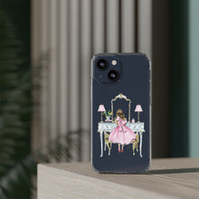 Light Blue Vanity Clear Impact-Resistant Phone Case