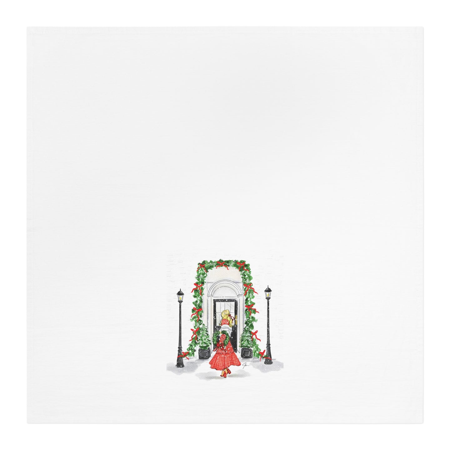 Pine and Plaid Tea Towel (Blonde)