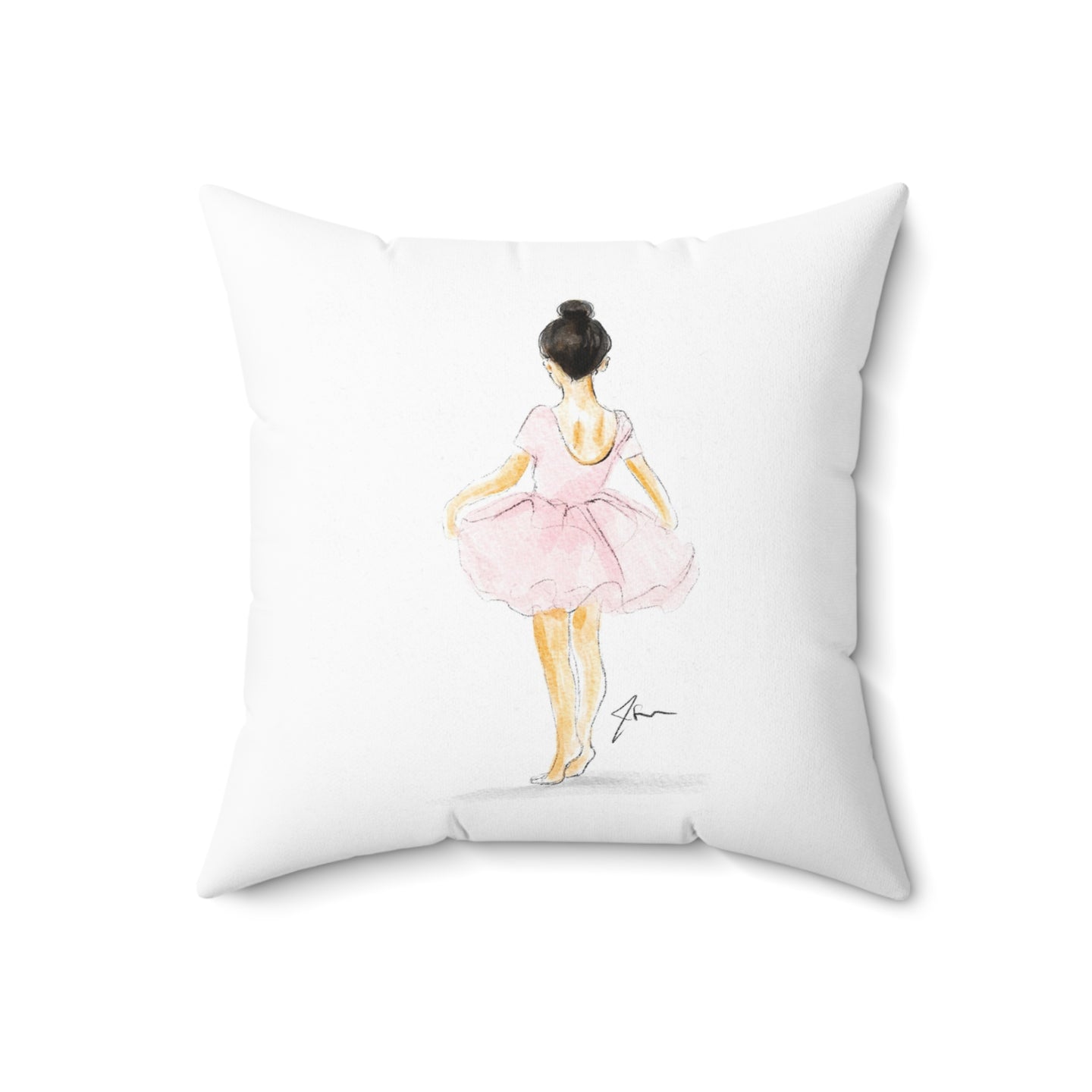 Little Ballerina (Black) Pillow