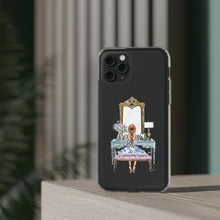 French Vanity Clear Impact-Resistant Case - (Red)