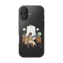 Antique Vanity Clear Impact - Resistant Phone Case - (Brunette)