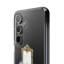 French Vanity Clear Impact-Resistant Phone Case - (Dark Hair/Brown Skin)