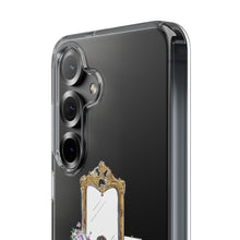 French Vanity Clear Impact-Resistant Phone Case - (Dark Hair/Brown Skin)