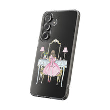 Light Blue Vanity Clear Impact-Resistant Phone Case