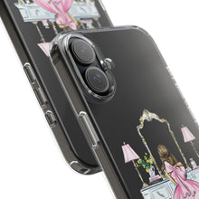 Light Blue Vanity Clear Impact-Resistant Phone Case