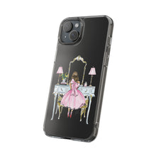 Light Blue Vanity Clear Impact-Resistant Phone Case