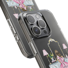 Light Blue Vanity Clear Impact-Resistant Phone Case