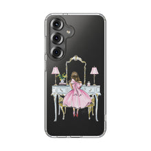 Light Blue Vanity Clear Impact-Resistant Phone Case