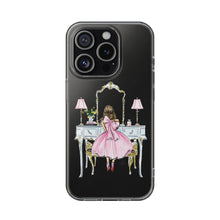 Light Blue Vanity Clear Impact-Resistant Phone Case