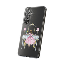 Light Blue Vanity Clear Impact-Resistant Phone Case