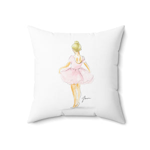 Little Ballerina (Blonde) Pillow