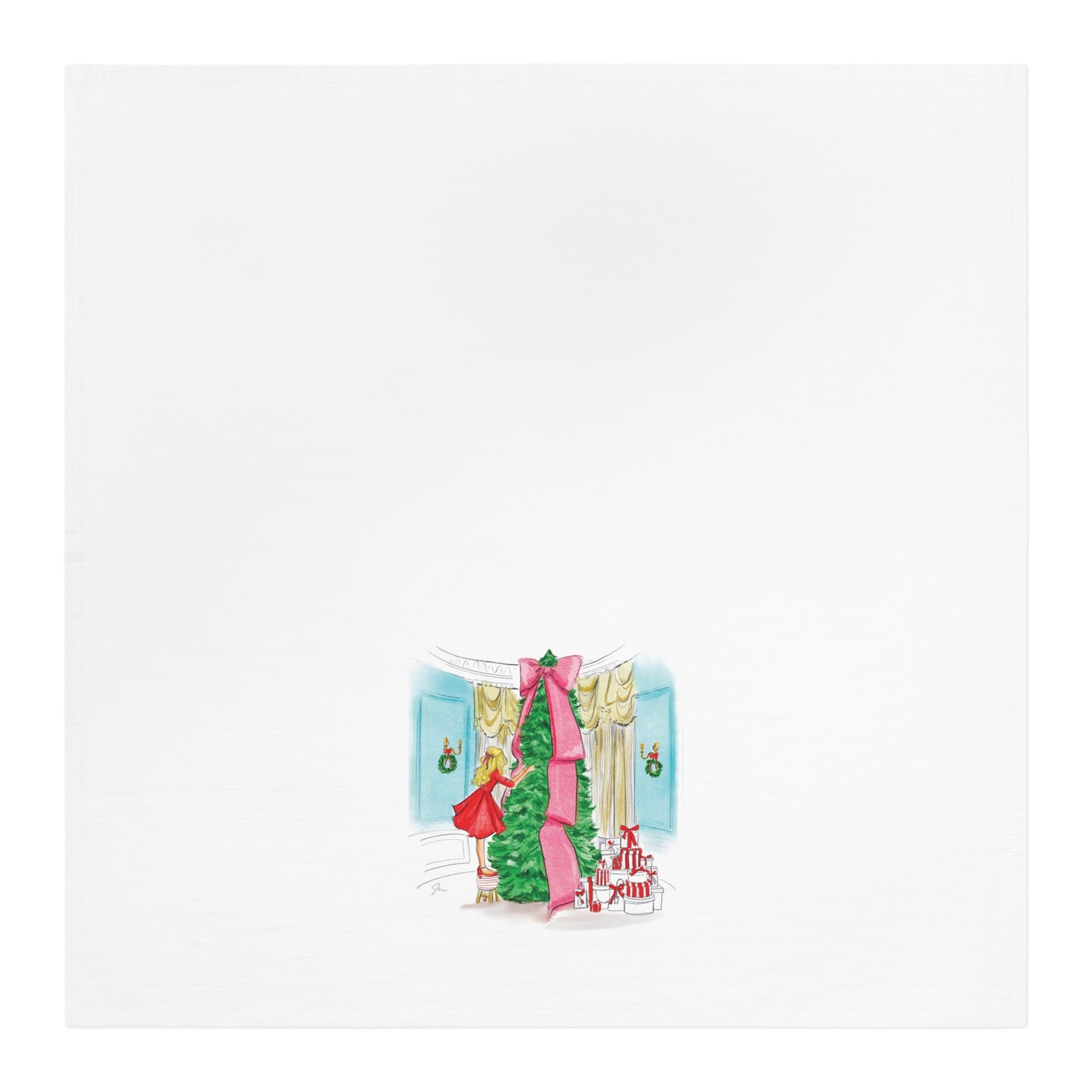 Holiday in The Parlor Tea Towel (Blonde)