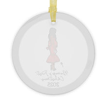 Bump's First Christmas (Dark) Glass Ornaments