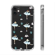 Ice Skaters Clear Impact-Resistant Phone Case