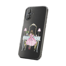 Light Blue Vanity Clear Impact-Resistant Phone Case