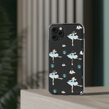 Ice Skaters Clear Impact-Resistant Phone Case