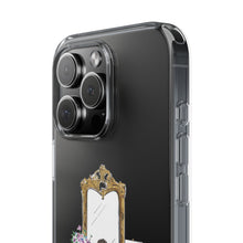 French Vanity Clear Impact-Resistant Phone Case - (Dark Hair/Brown Skin)