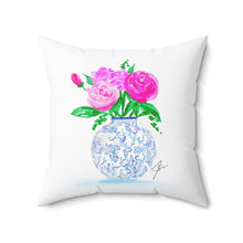 Pink Peonies Pillow